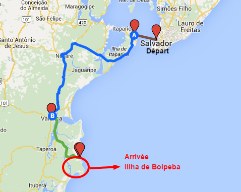 Getting to Boipeba Island and Moreré from Salvador